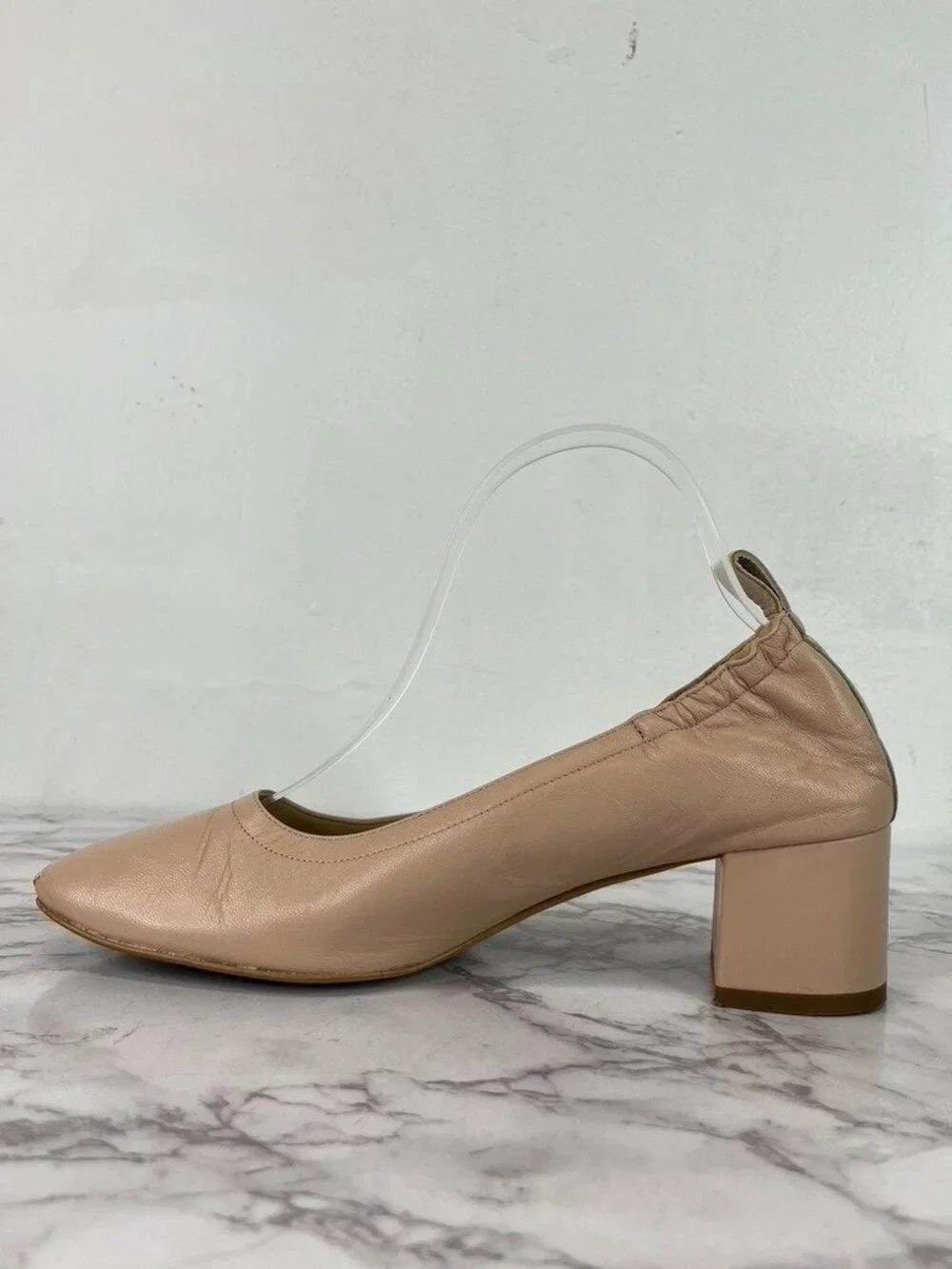 Everlane Women's Pale Pink The Leather Day Heel Sz 8